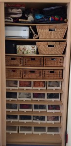 On the shelf: baskets, hat boxes and clear shoeboxes help to organise, protect and showcase your things