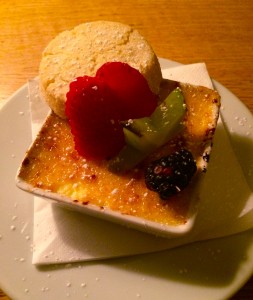 Creme brulee with shortbread