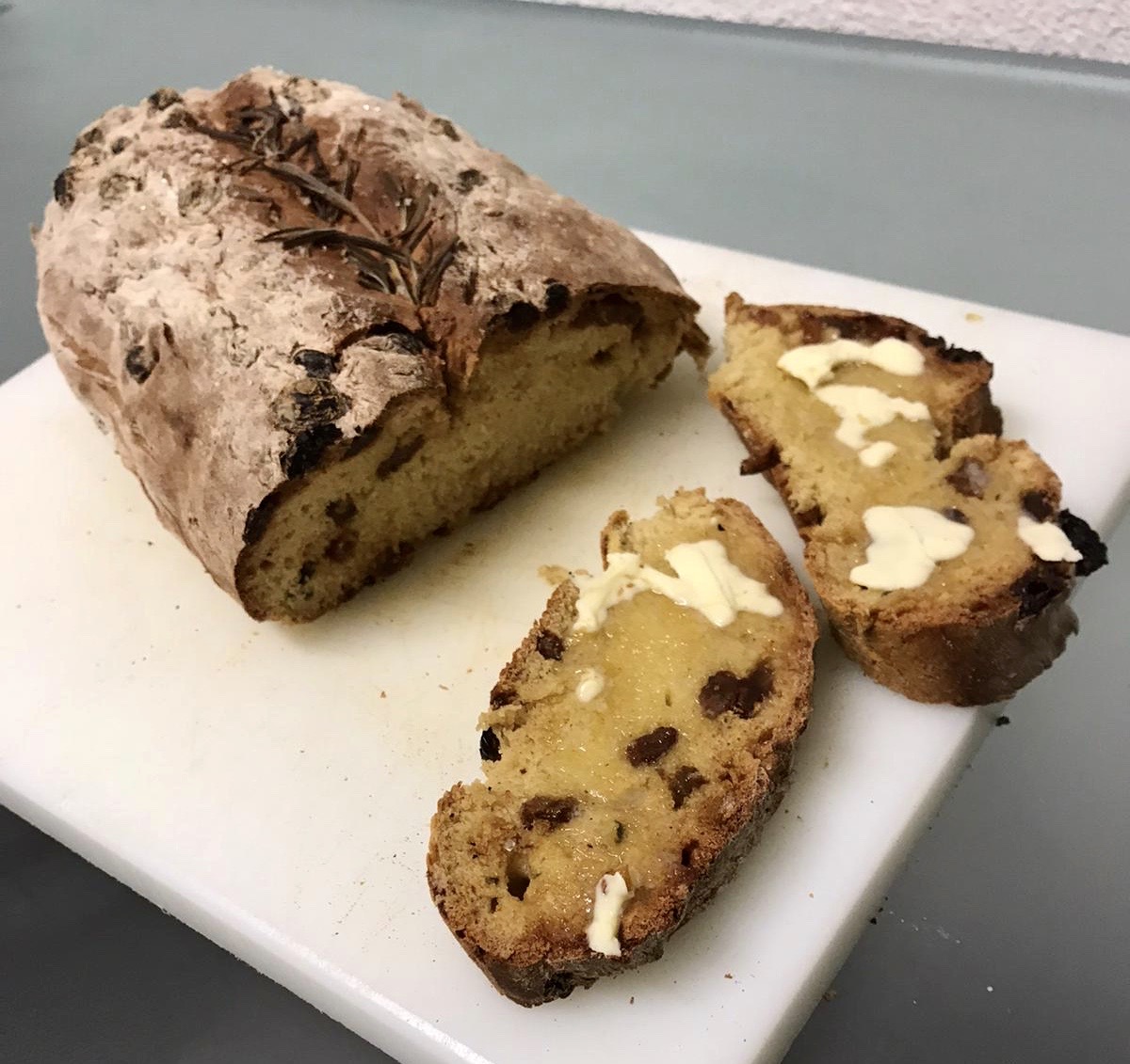 Rosemary and Raisin Soda Bread - Reverse Time Machine