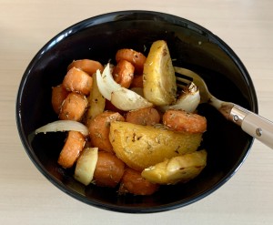 Roast vegetable medley: a cheap, easy and tasty way to eat at least your five a day